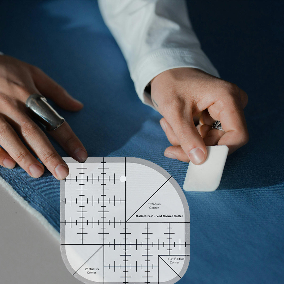 Multifunctional Acrylic Quilting Ruler Non Slip DIY Sewing Tool