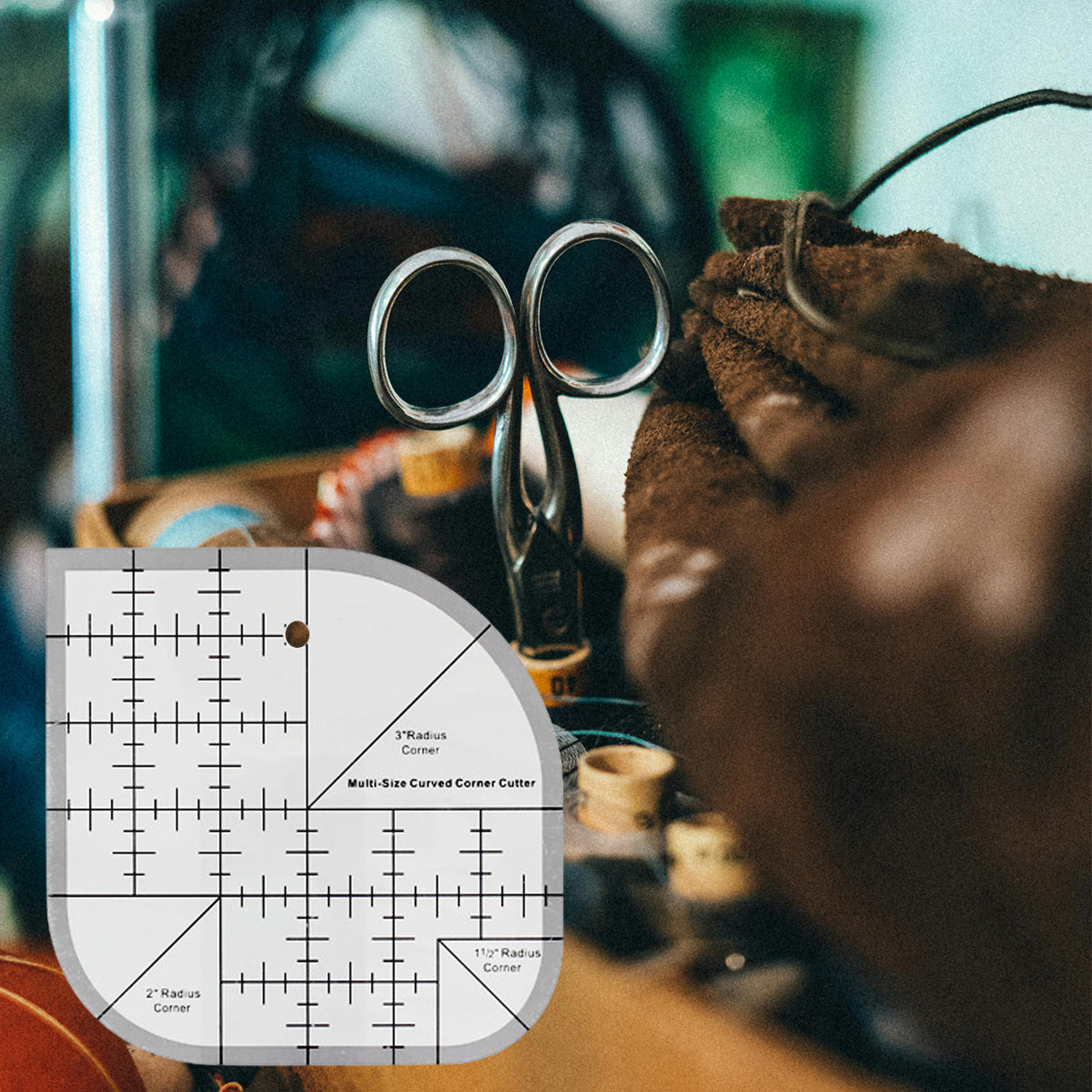 Multifunctional Acrylic Quilting Ruler Non Slip DIY Sewing Tool