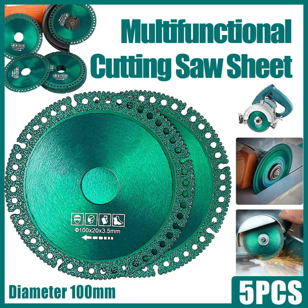 Composite Cutting Saw Blade Ultra-thin Disc 5PCS