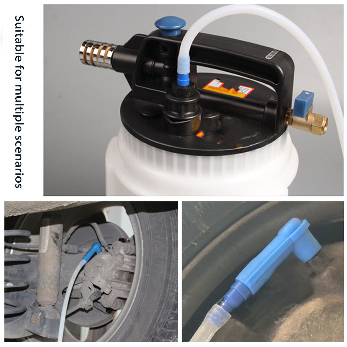 3PCS Car Brake Bleeder Hose Oil Replacement Tool