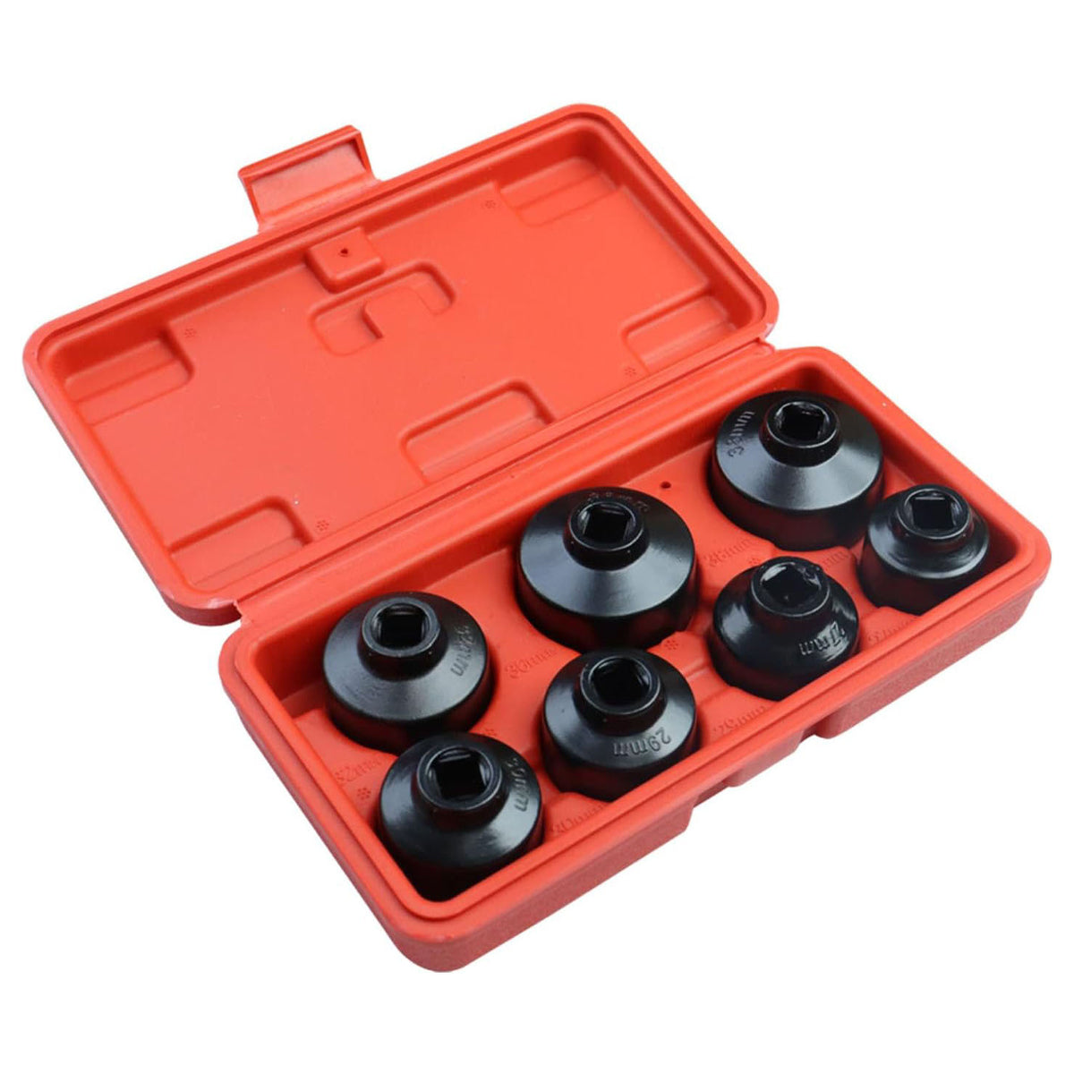 7-Piece Oil Filter Wrench Socket Set for 3/8-In Drive Oil Changes