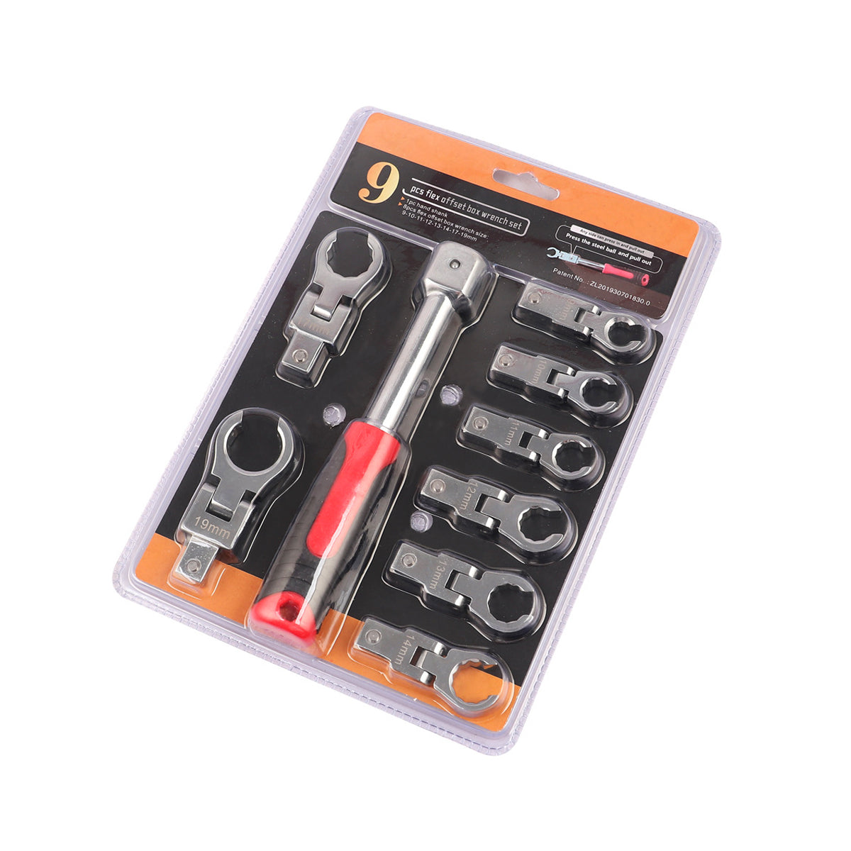 9-Piece Oil Filter Wrench and Socket Ratchet Set for Automotive Maintenance