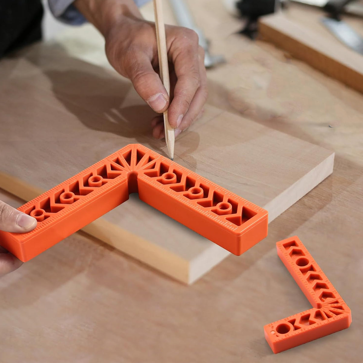 6PCS Right Angle Clamps Woodworking Positioning Squares Corner Tool Set