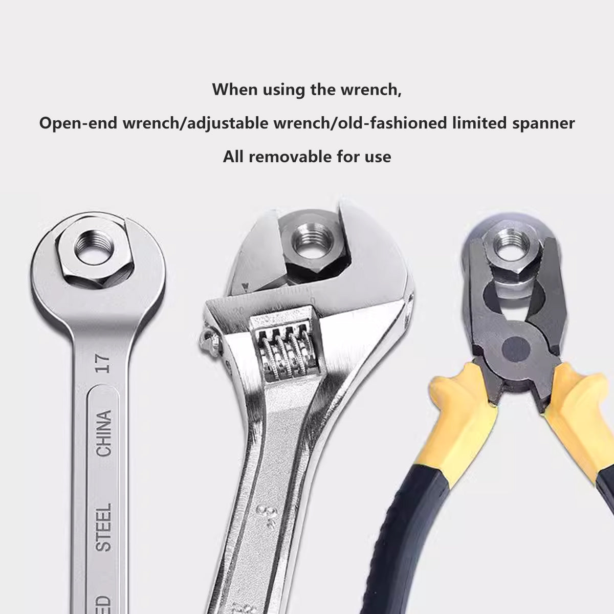 20PCS Angle Grinder Hex Four-Hole Stainless Steel Press Nut Set