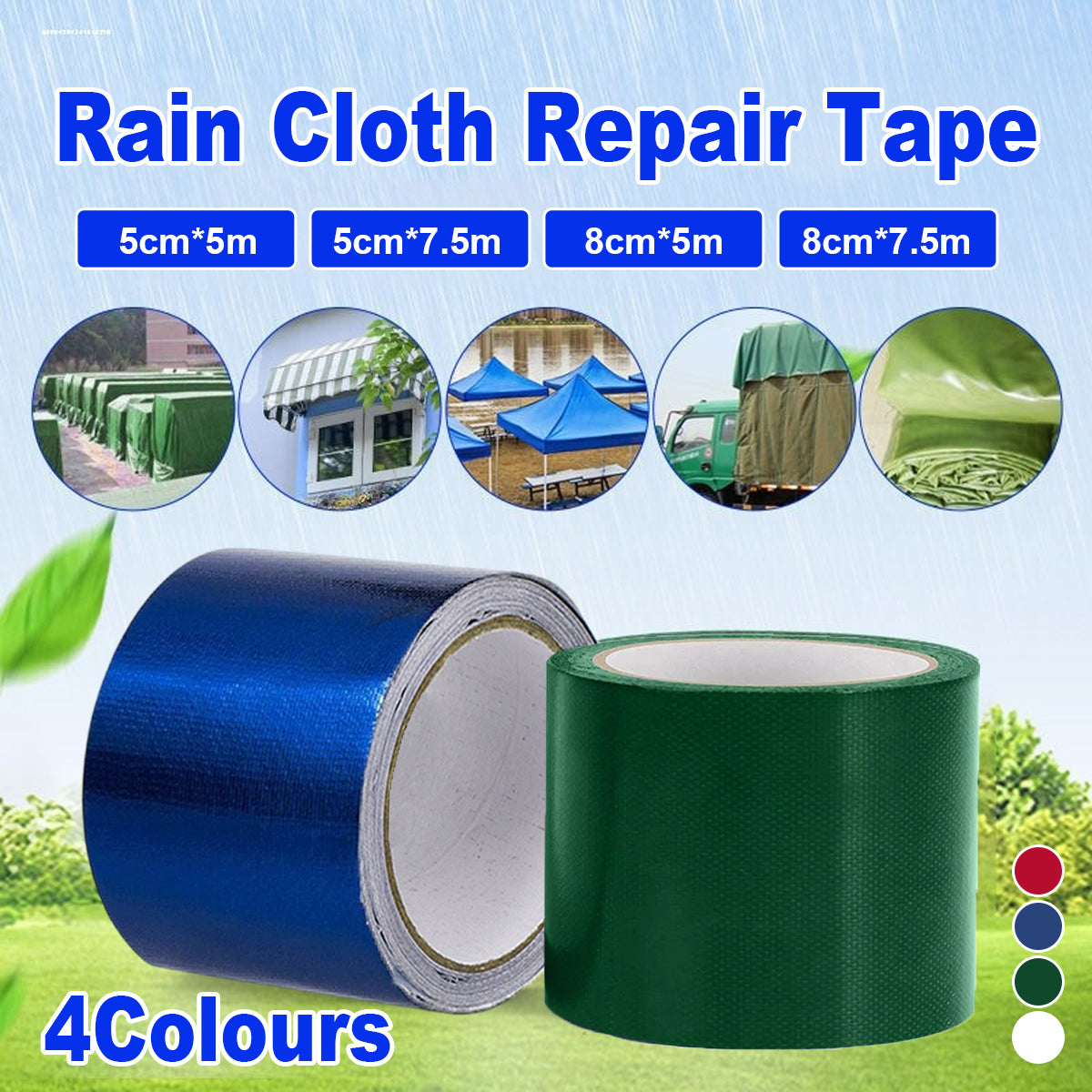 High Adhesive Tarpaulin Repair Tape Waterproof Tent Awning Patch