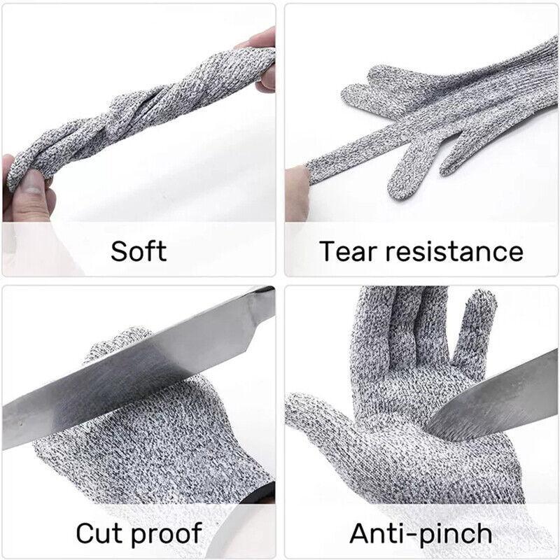 Cut Resistant Gloves Anti-Cutting Food Grade Level 5 Kitchen Butcher