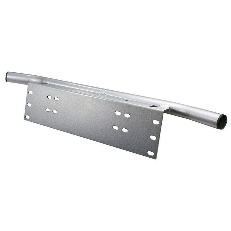 Universal Silver Bullbar Number Plate Mounting Bracket for Driving LED Light Bars