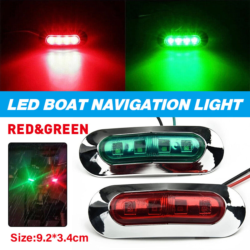Boat Navigation LED Strip Lights Waterproof 12-24V Red Green
