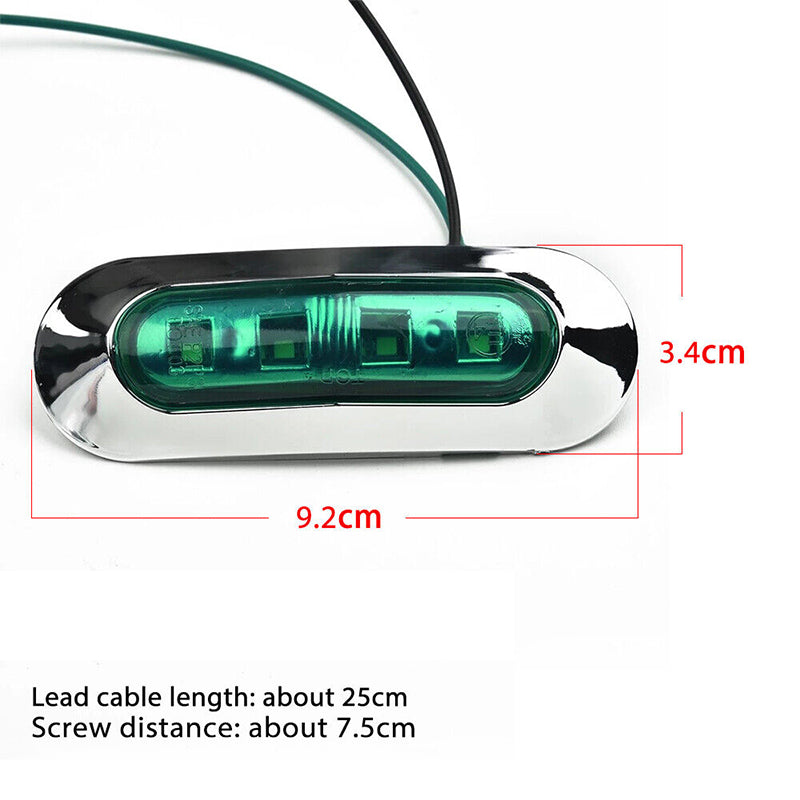 Boat Navigation LED Strip Lights Waterproof 12-24V Red Green