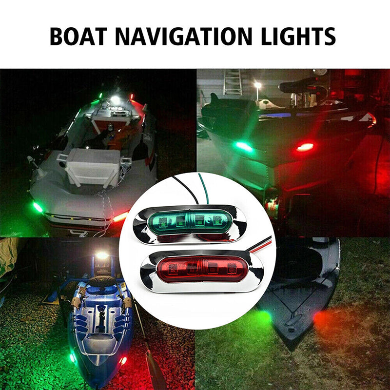 Boat Navigation LED Strip Lights Waterproof 12-24V Red Green
