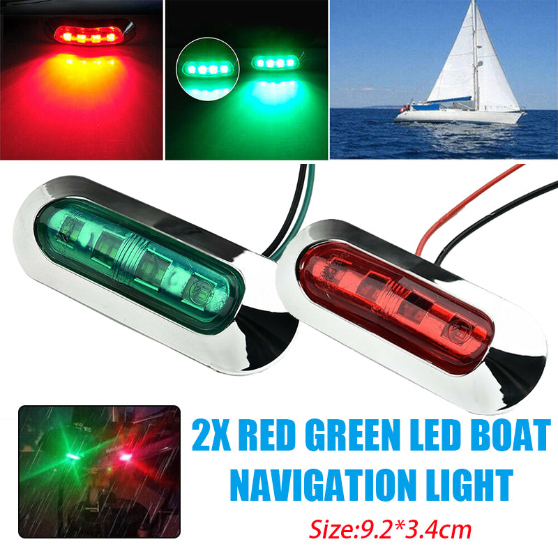 Boat Navigation LED Strip Lights Waterproof 12-24V Red Green