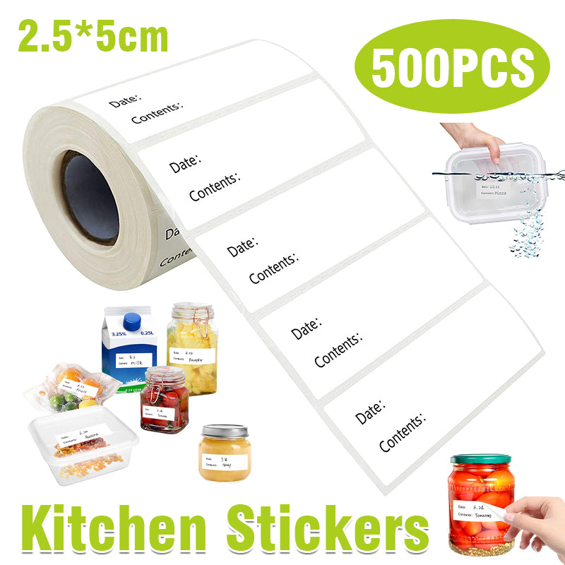 500PCS Writable Adhesive Labels Roll Multi-Purpose Stickers