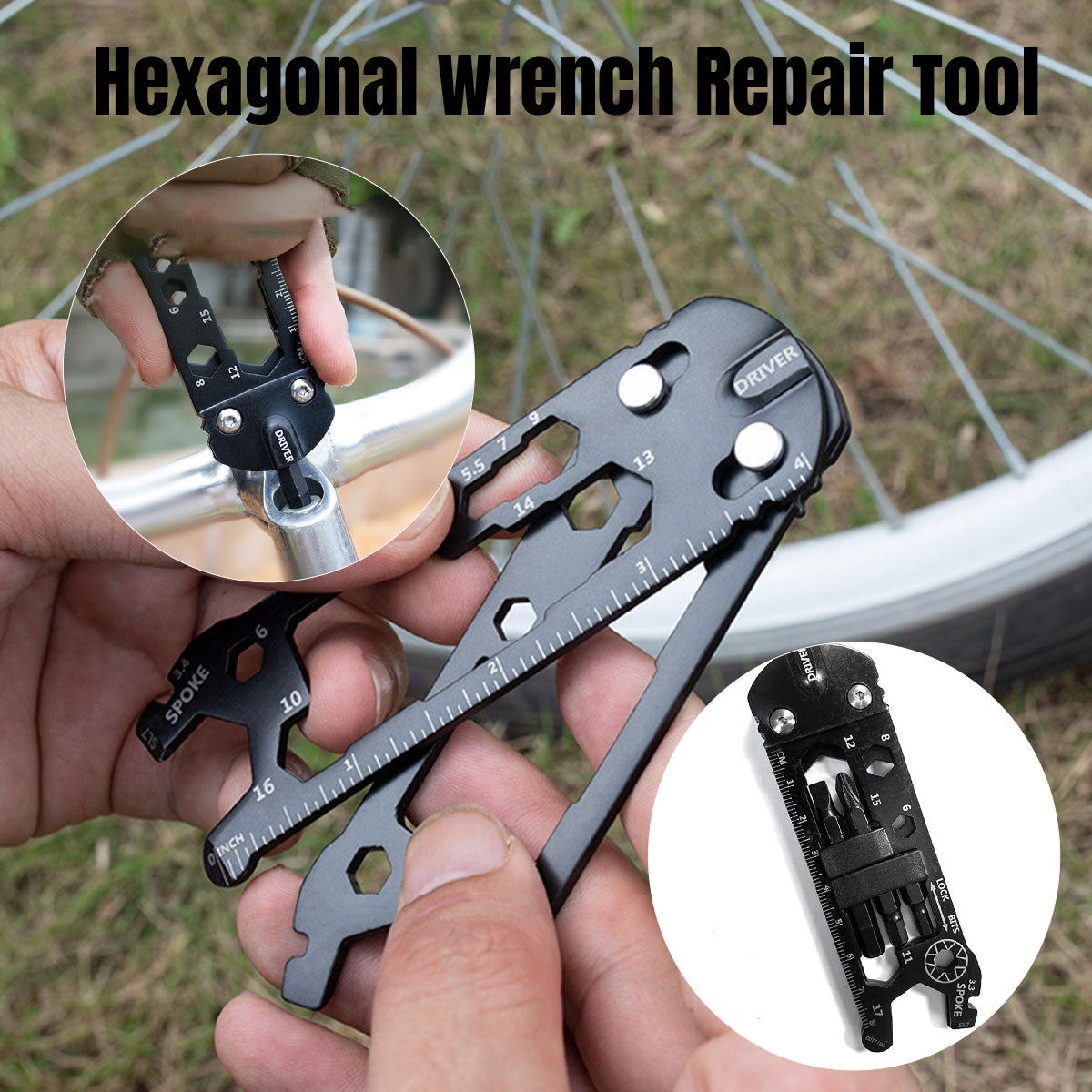 Multifunction Hex Spanner Bicycle Repair Tool Kit