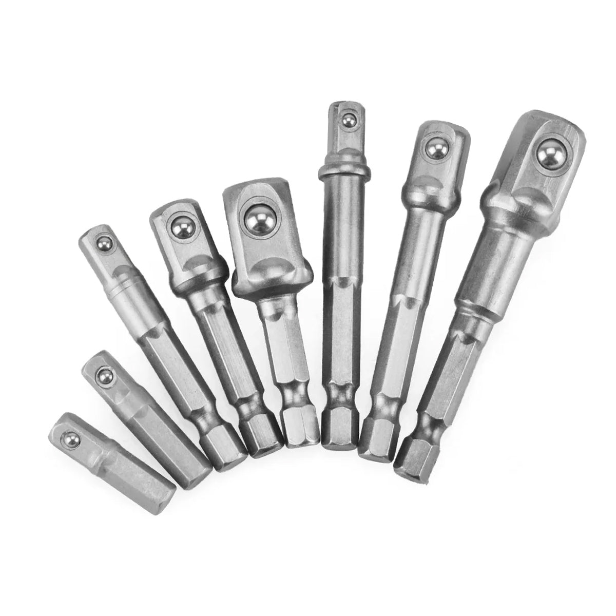 8PCS Hex Shank Socket Adapter Set for Drill Impact Driver