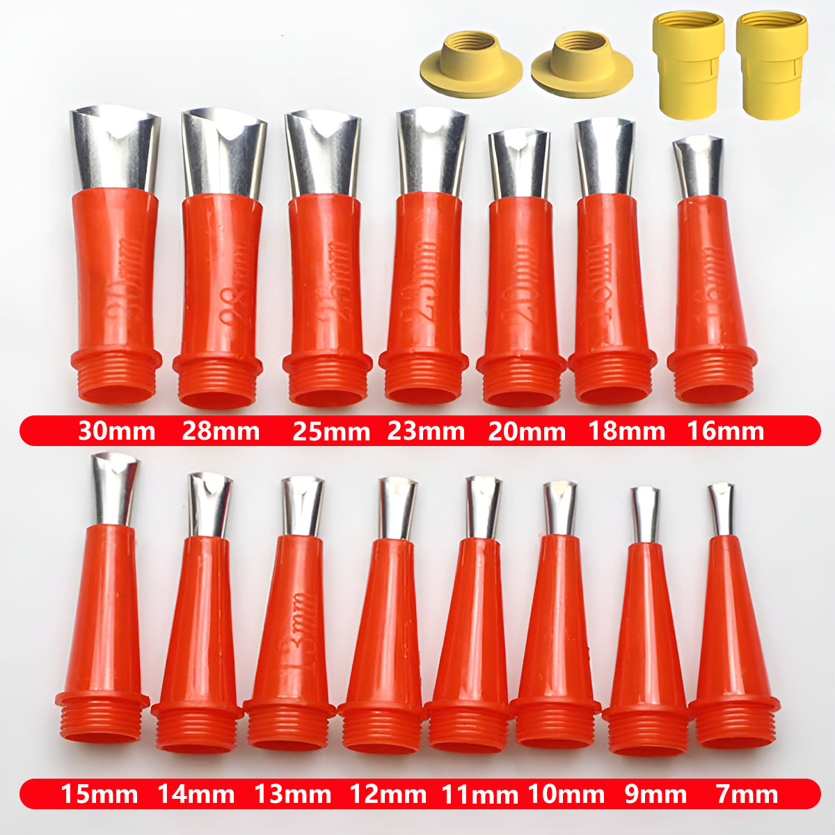 23PCS V-Shaped Rubber Nozzle Tool Kit for Caulking Sealing