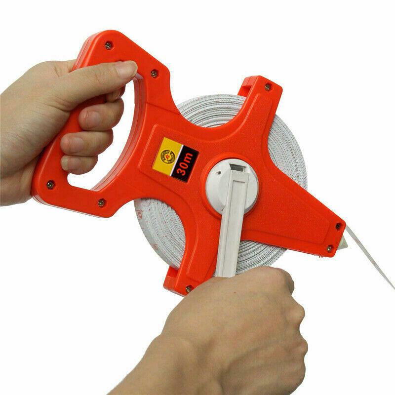Fiberglass Tape Measure 30M 50M 100M Long Distance Measuring Reel
