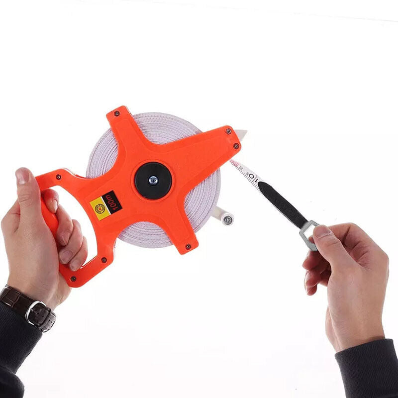 Fiberglass Tape Measure 30M 50M 100M Long Distance Measuring Reel