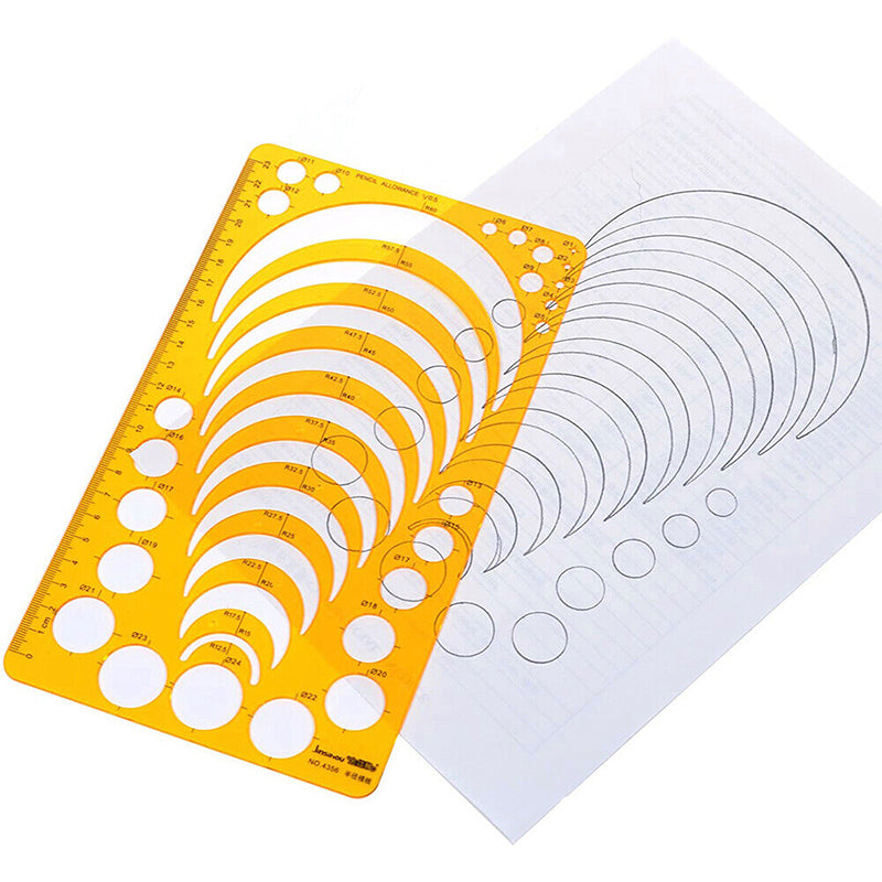 Drafting Circle Template Radius Drawing Stencil Tool