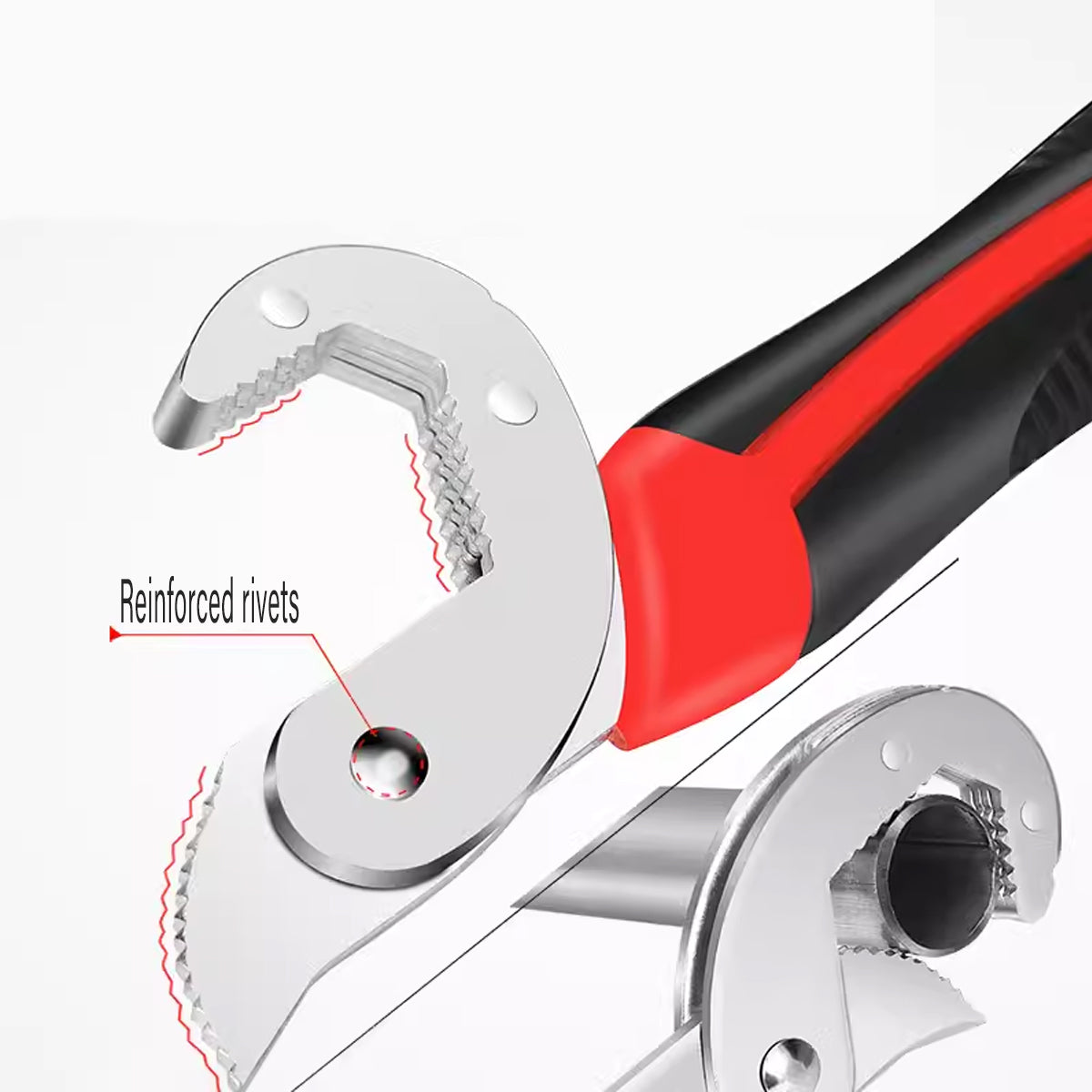 Snap N Grip Universal Adjustable Wrench Set 2PCS Multi Function Tool