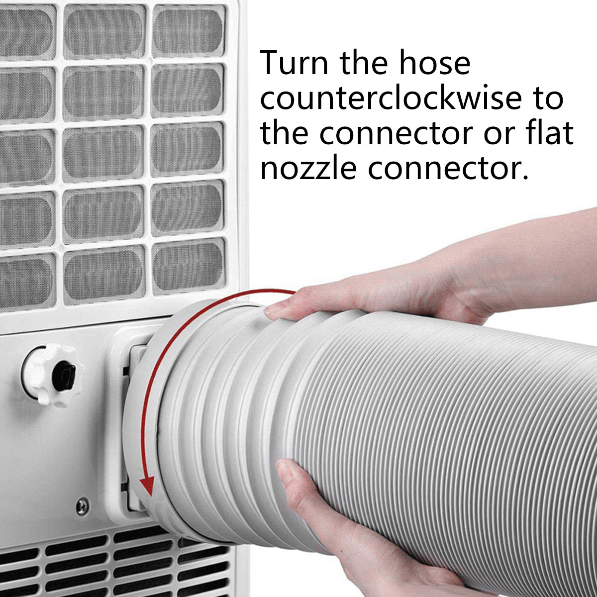 Portable AC Exhaust Hose 13/15cm Extendable Vent Pipe PP Steel Wire