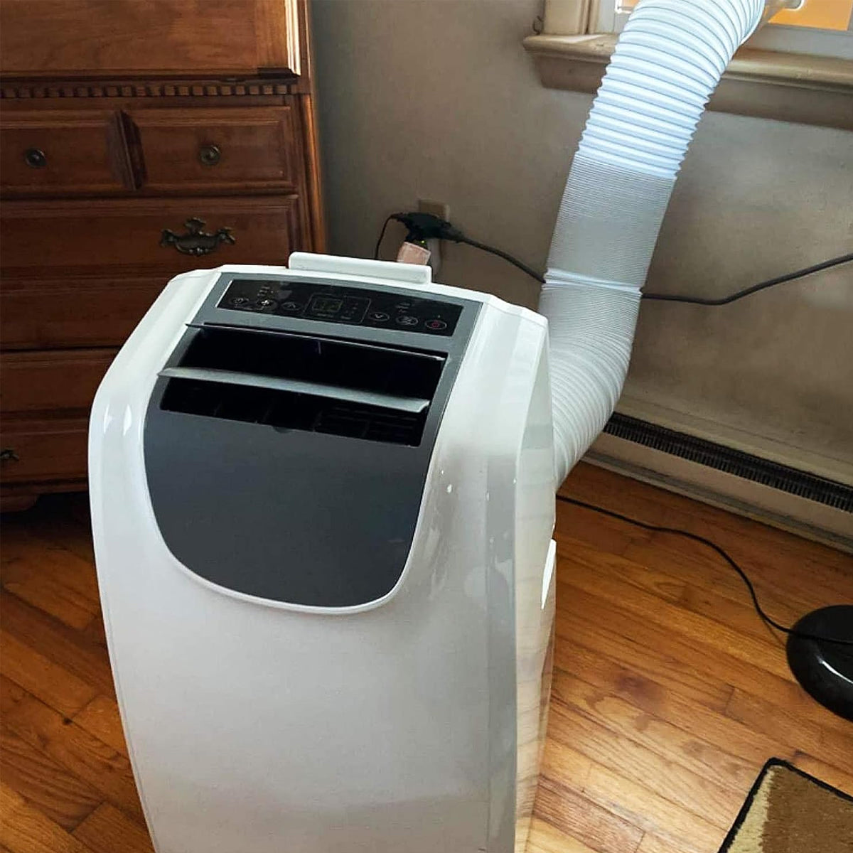 Portable AC Exhaust Hose 13/15cm Extendable Vent Pipe PP Steel Wire