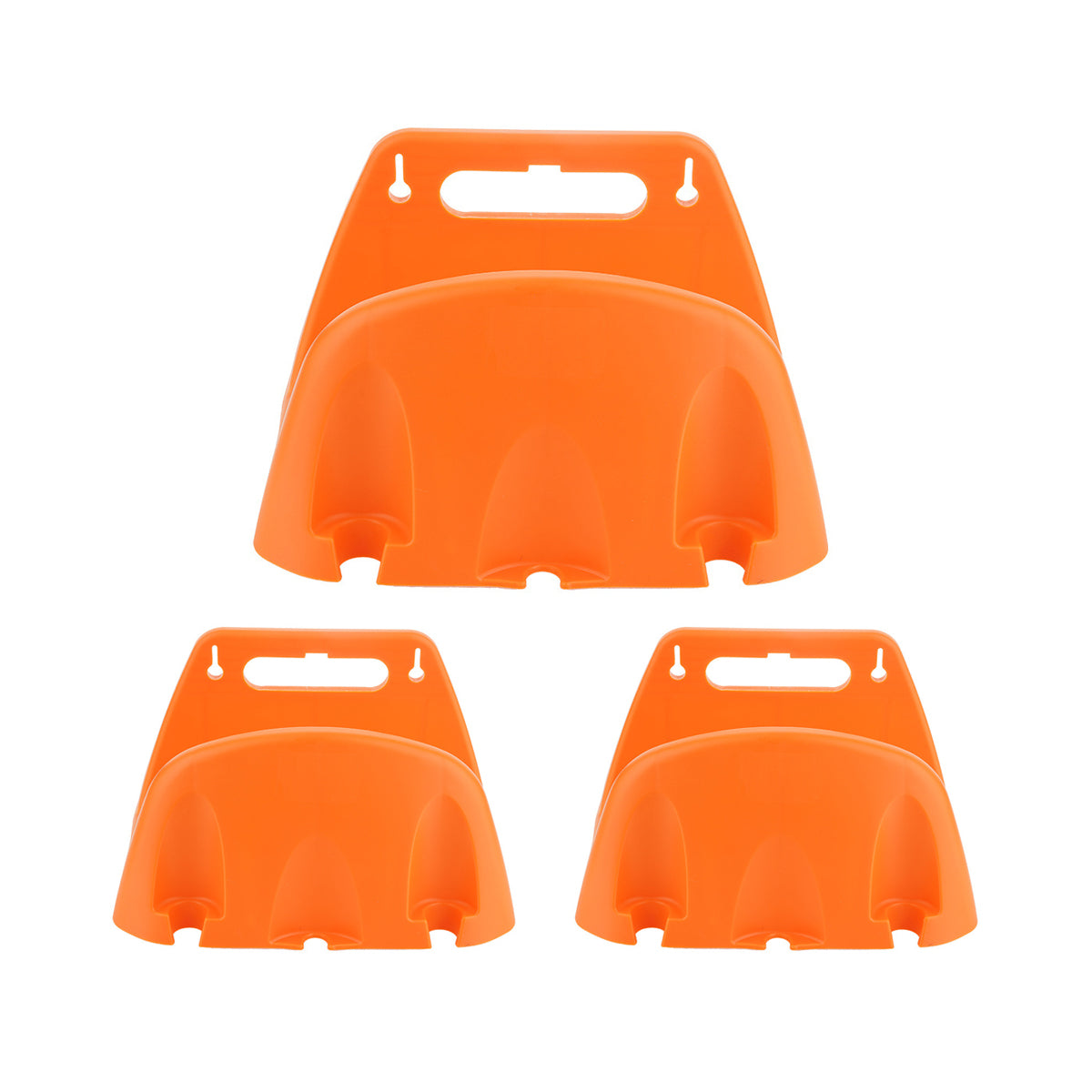 3pcs Wall Mounted Hose Holder Rack Plastic Garden Storage Organizer