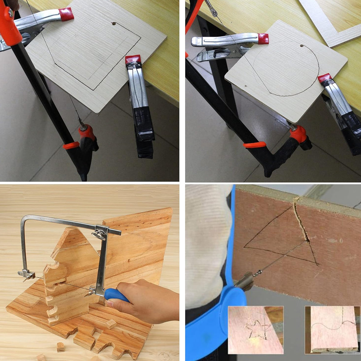 50PCS Wire Saw Blades Carbon Steel Fine Tooth Woodworking Cutting Tools