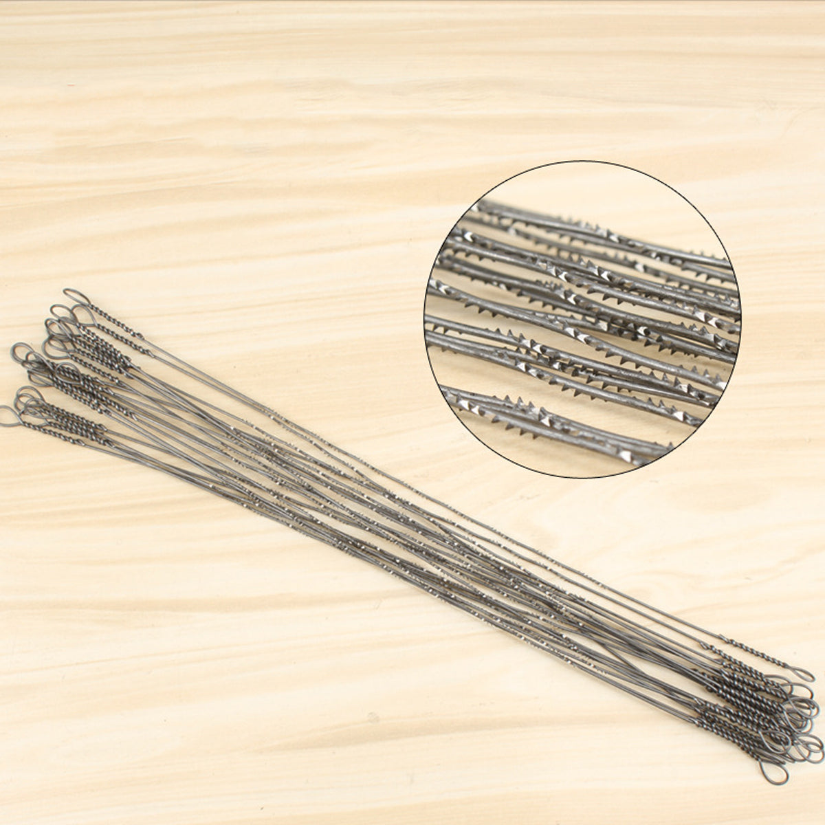 50PCS Wire Saw Blades Carbon Steel Fine Tooth Woodworking Cutting Tools