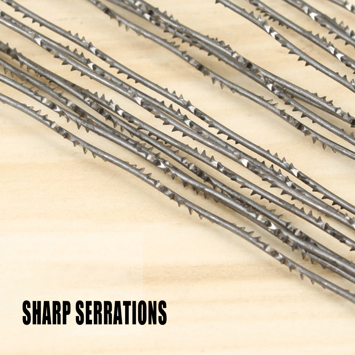 50PCS Wire Saw Blades Carbon Steel Fine Tooth Woodworking Cutting Tools