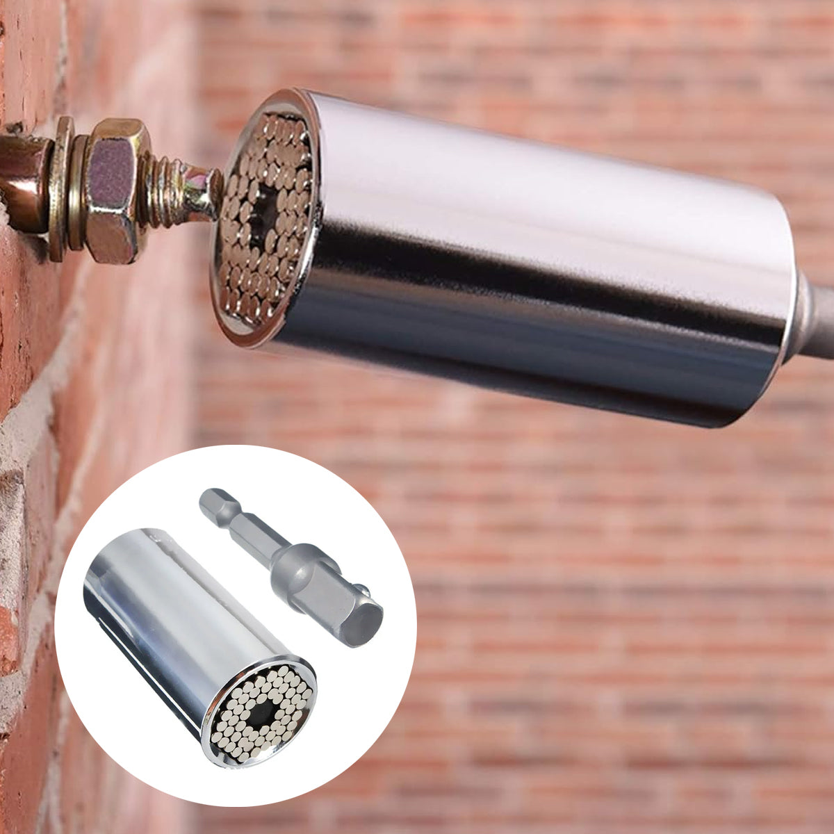 Universal Socket Grip Multi Function Ratchet Wrench Power Drill Tool Set