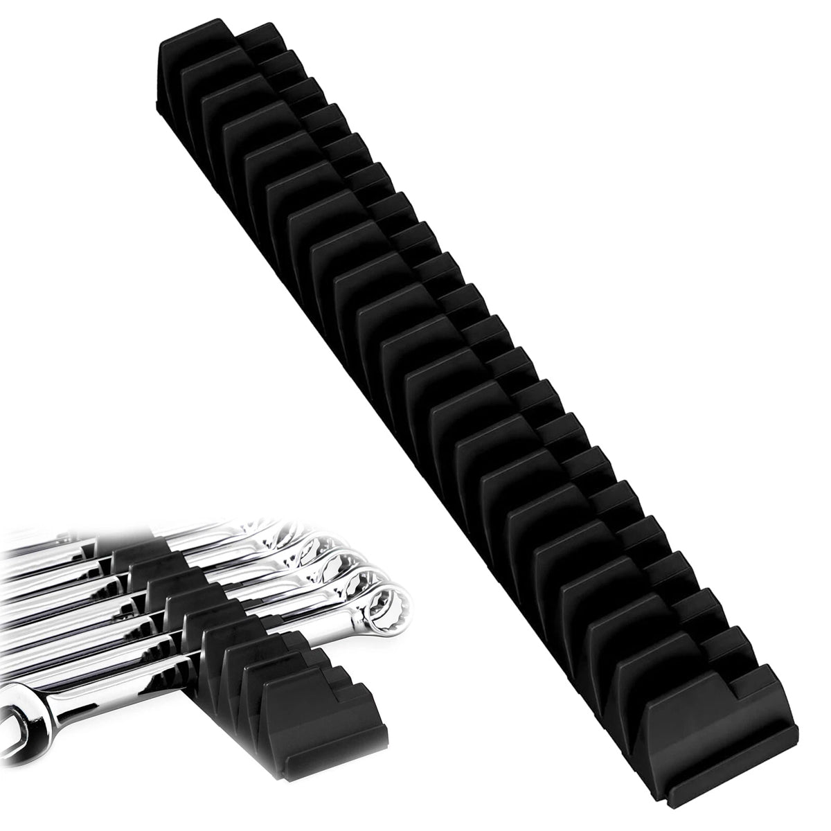 Magnetic Modular Wrench Holder Rack for Warehouse Tool Storage