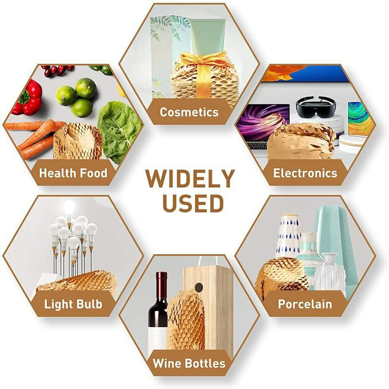 Eco Friendly Honeycomb Kraft Paper Cushioning Wrap Roll