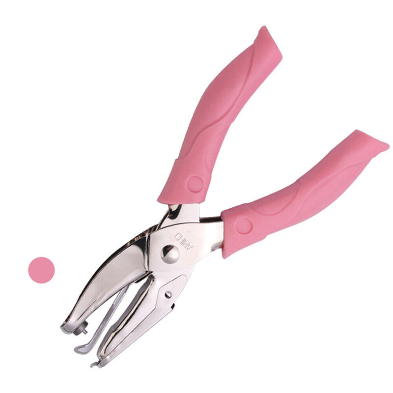 Metal Hole Punch Plier Soft Grip Circle/Star/Heart Puncher