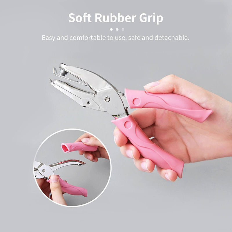 Metal Hole Punch Plier Soft Grip Circle/Star/Heart Puncher