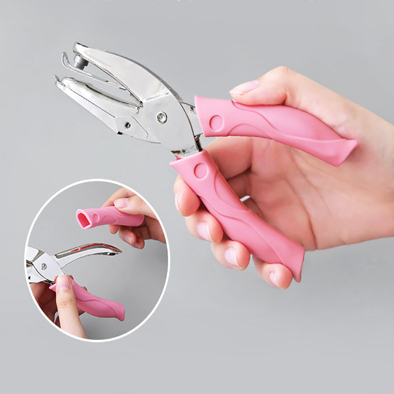 Metal Hole Punch Plier Soft Grip Circle/Star/Heart Puncher