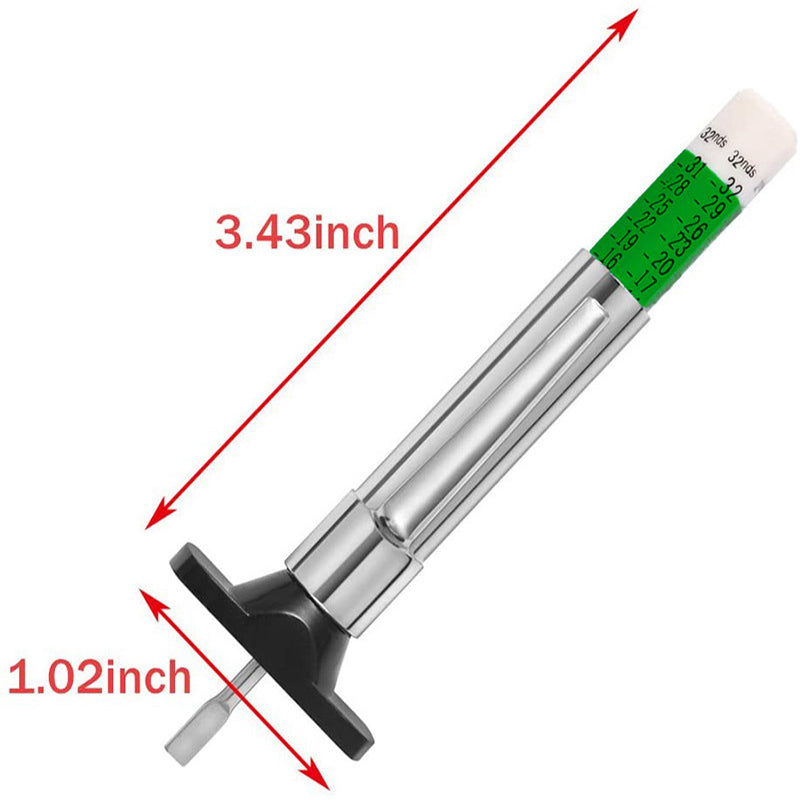 Car Tire Depth Gauge Tyre Tread Tester Tool Portable