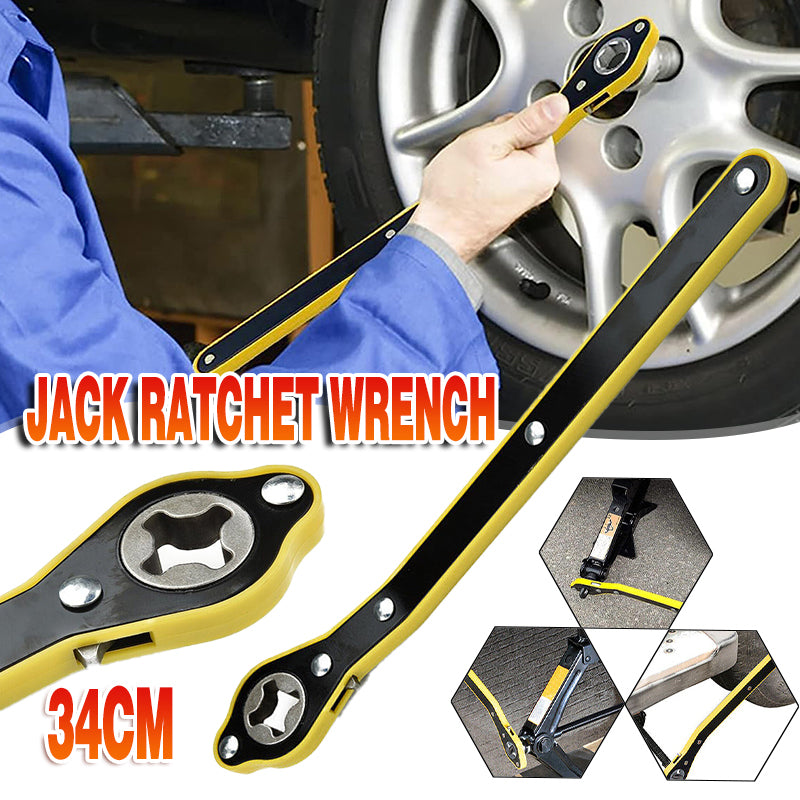 Car Jack Ratchet Wrench Labor-Saving Wheel Hand Crank Tool