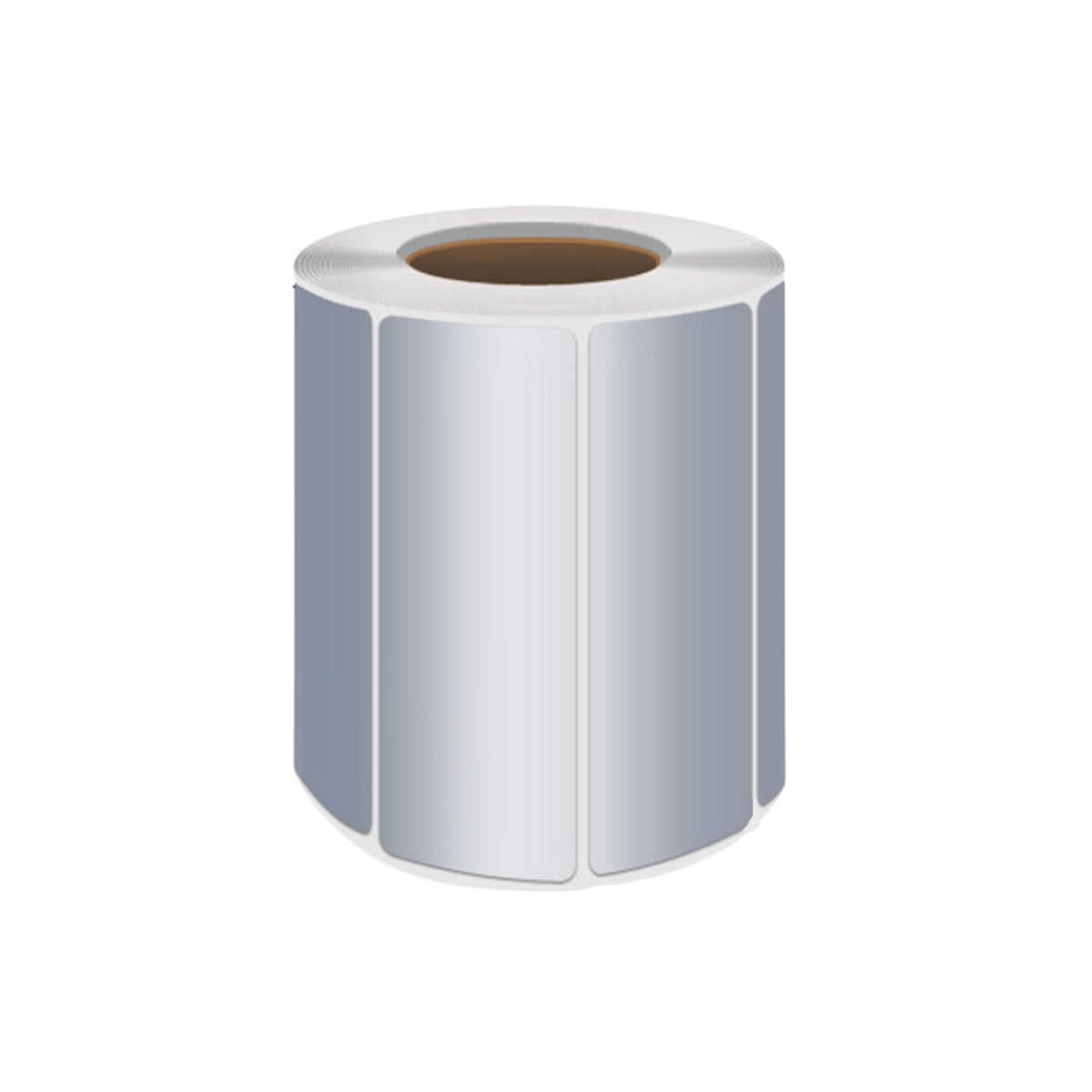 Silver PET Thermal Transfer Labels Waterproof Self Adhesive Sticker Roll