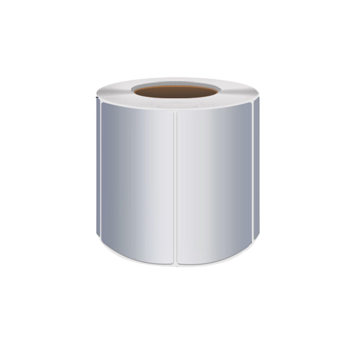 Silver PET Thermal Transfer Labels Waterproof Self Adhesive Sticker Roll