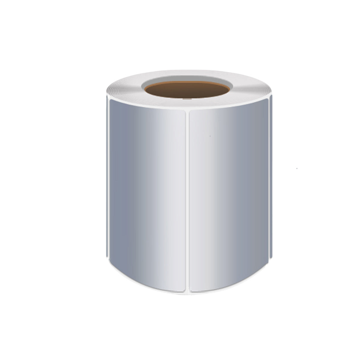 Silver PET Thermal Transfer Labels Waterproof Self Adhesive Sticker Roll