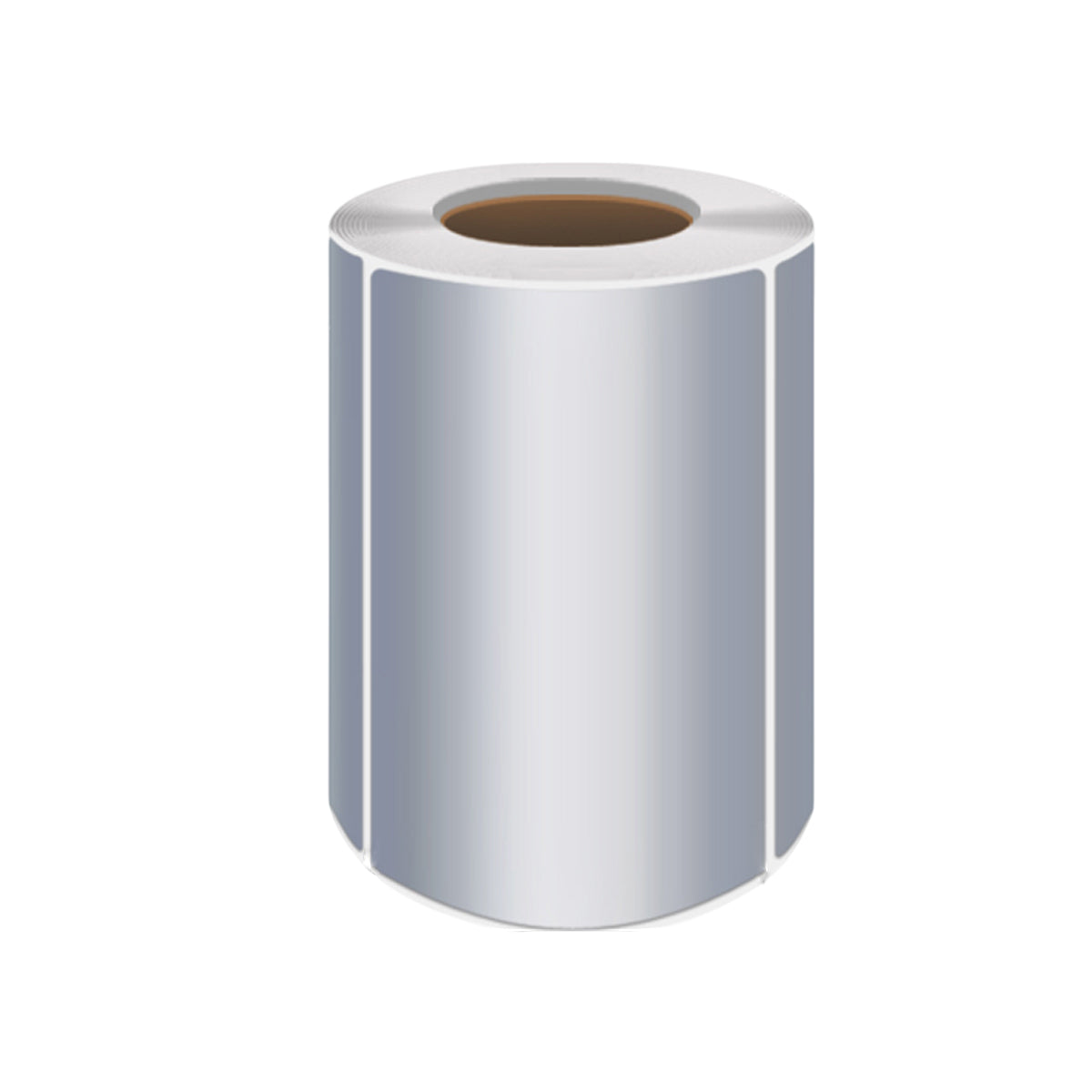 Silver PET Thermal Transfer Labels Waterproof Self Adhesive Sticker Roll