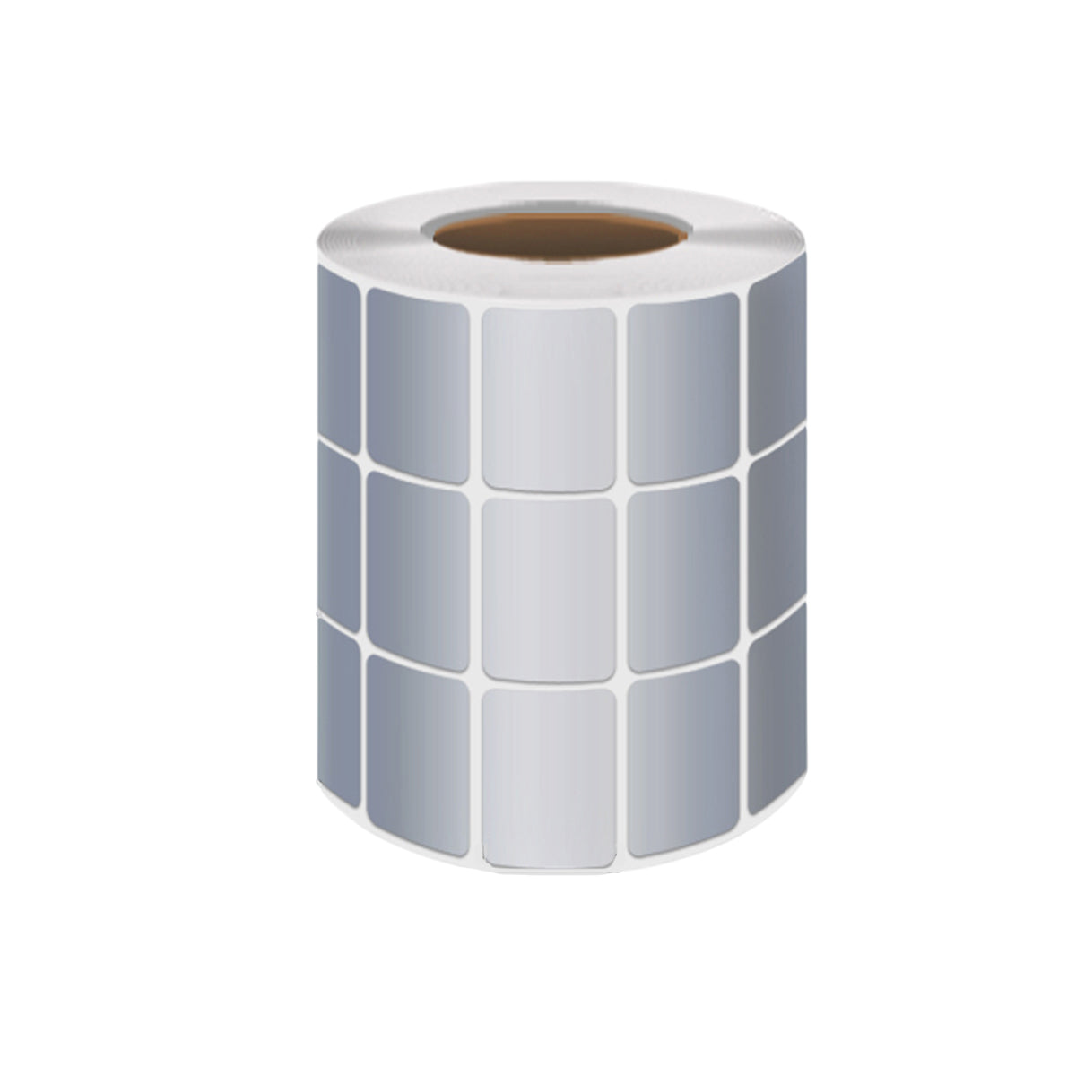 Silver PET Thermal Transfer Labels Waterproof Self Adhesive Sticker Roll