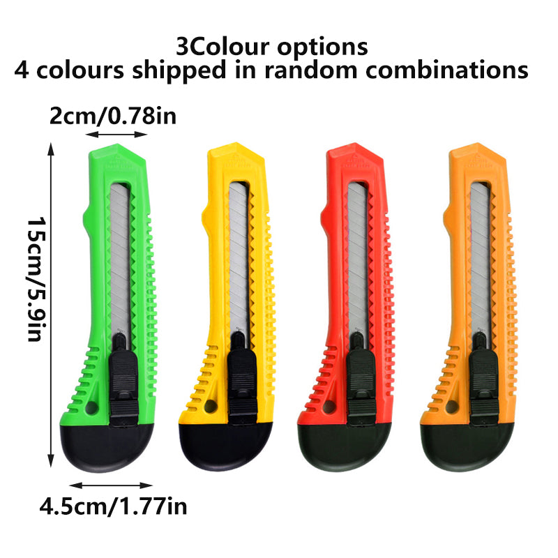 Utility Stanley Knife Retractable Heavy Duty Box Cutter with Blades