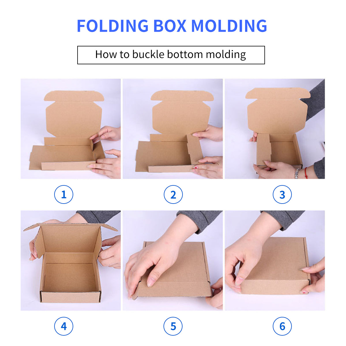 Rectangular Cardboard Boxes 3-Layer 20PCS Shipping Carton