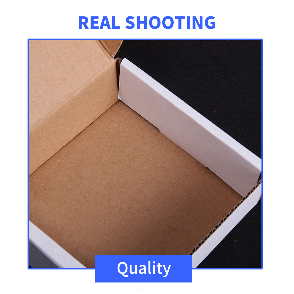 Rectangular Cardboard Boxes 3-Layer 20PCS Shipping Carton
