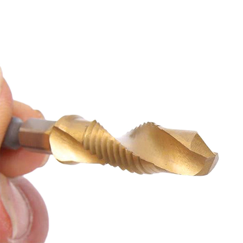 6 HSS Hex Shank Tap Drill Bits Metric Thread Screw Tapping Set