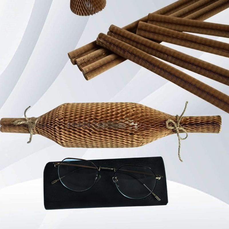 100PCS Honeycomb Kraft Packing Paper Wrap Recycled Cushioning