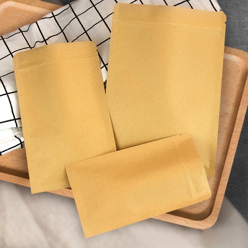 Kraft Paper Mylar Self-Seal Storage Packaging Pouches 250PCS