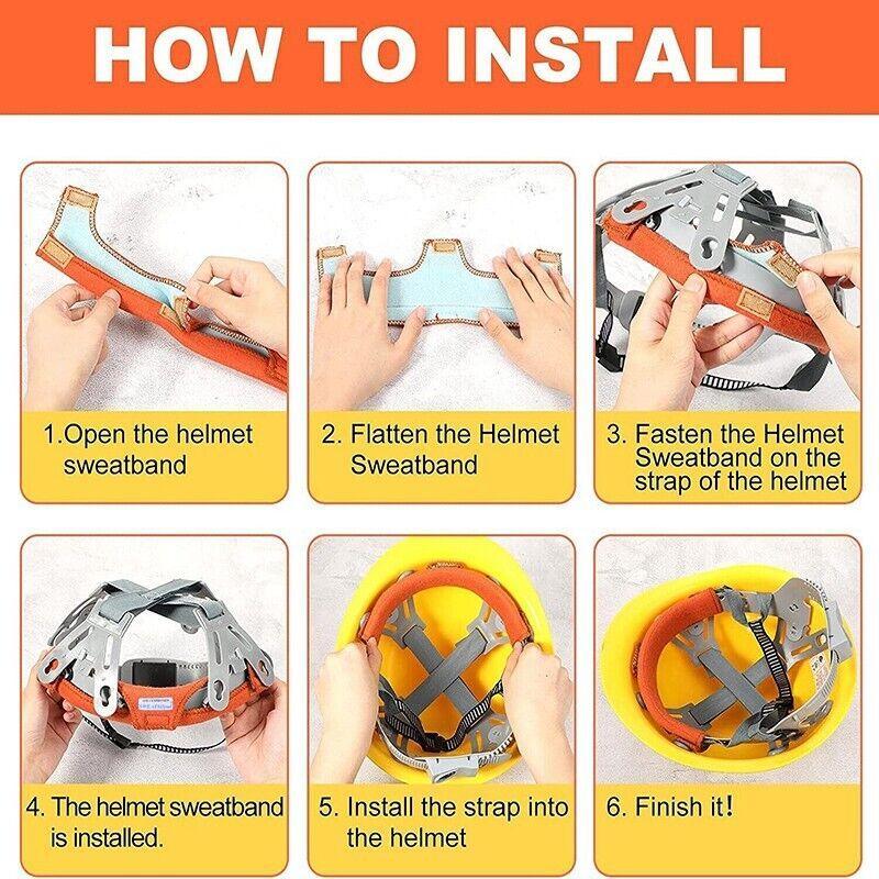 Helmet Sweatbands Hard Hat Welding Replace Air Cushion Pad