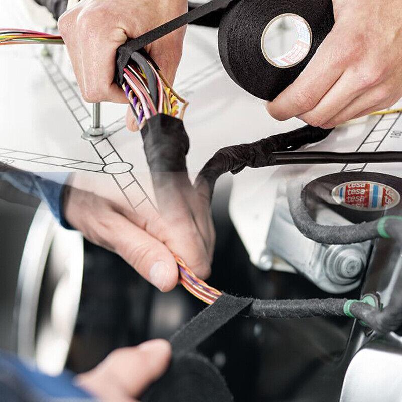 7 Roll Electrical Harness Tape Wire Loom Cloth Noise Damping Adhesive Tape